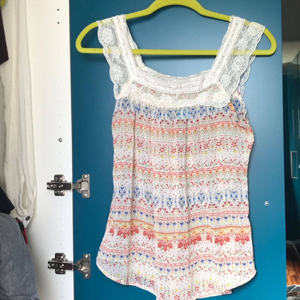 Semi-sheer summer top